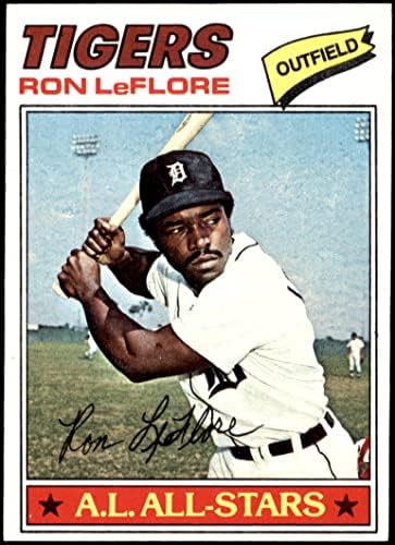 1977 Topps 240 Ron Leflore Detroit Tigers NM Tigers