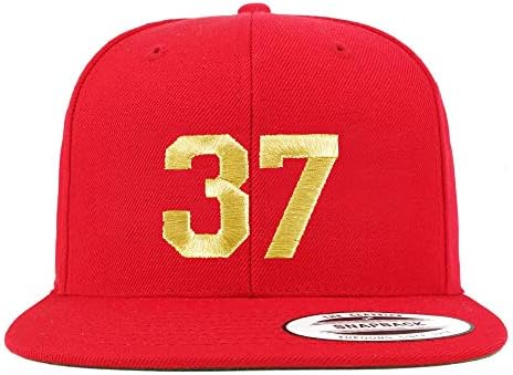 Trendy Magazin De Îmbrăcăminte Numărul 37 Fir De Aur Plat Bill Snapback Baseball Cap