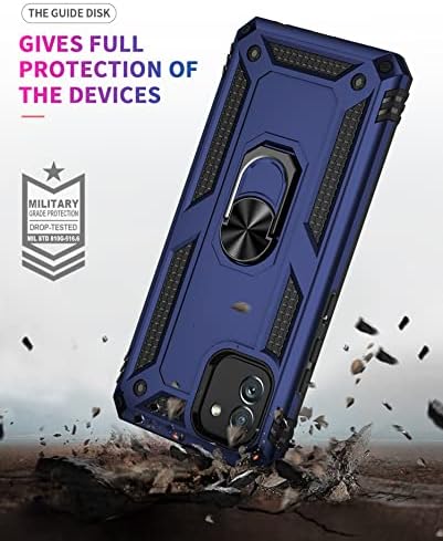 Capacul carcasei telefonului compatibil cu Samsung Galaxy A03 Carcasă mobilă de 164 mm cu carcasă cu suport magnetic, protecție