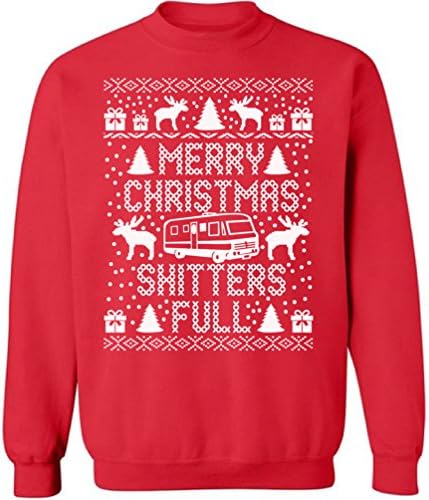 Pekatees de Crăciun Merry Christmas Skitters Hanoul Full Suraje de tricou Full Pulover Full Ugly Craciun