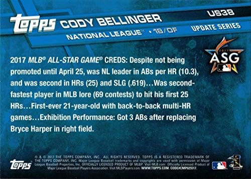 2017 Topps Update Baseball US38 Cody Bellinger Rookie Card - Primul joc All -Star în carieră
