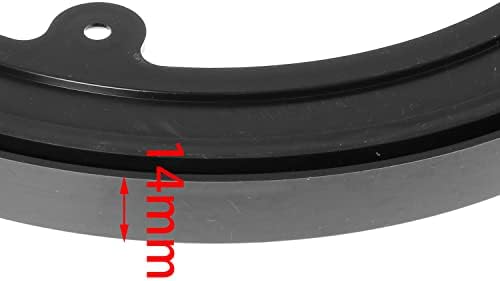 8inch Lazy Susan Sqxbk 200x14mm / 8X0. 55INCH negru ABS+PC rulmenți rotativi din plastic suport pivotant cu bilă de oțel pentru