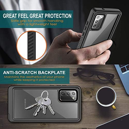 Antshare Samsung Galaxy Note 20 carcasă, impermeabil, încorporat în ecran Protector Full Body Full Body 360 ° IP68 IP68 subacvatic
