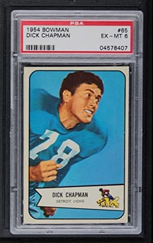 1954 Bowman 65 Dick Chapman Detroit Lions PSA PSA 6.00 Lions Rice