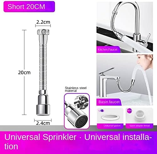 Fakkflc repede apa de la robinet cu apă de la robinet cu artefactul Universal sub gura (bucătărie universal de prelungire