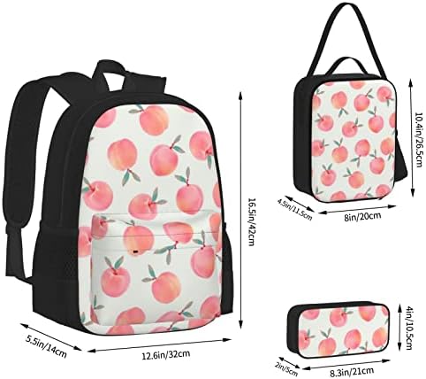 OCELIO roz piersic model Rucsac, fete adolescente, Băieți,sac de școală pentru copii + cutie de creion + combinație sac de