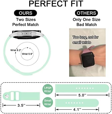 Halljoy Band pentru Galaxy Watch 5 benzi pentru femei, curea moale pentru Galaxy Watch 4/5 40mm 44mm, Galaxy Watch 4 Classic