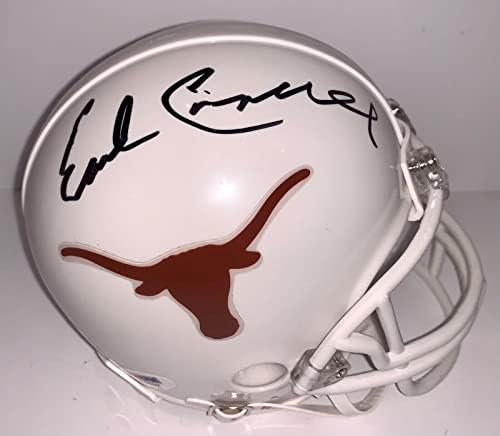 Earl Campbell a semnat mini cască Texas Longhorns autografată PSA CoA-mini căști de colegiu autografate