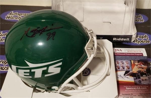 Mark Gastineau mini cască de fotbal autografată JSA Authenticated Black signature-mini căști NFL autografate