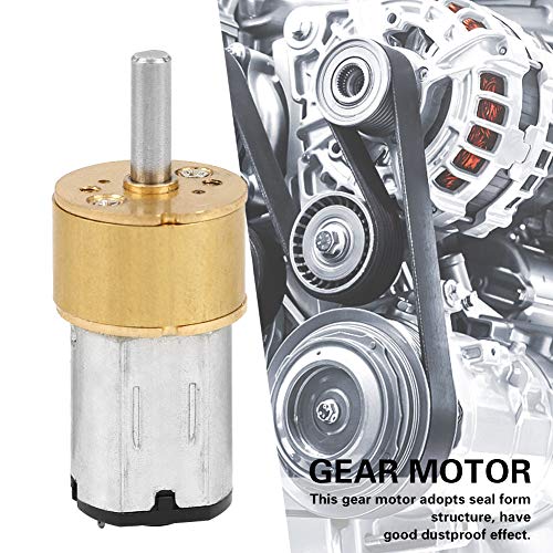 Mini Gear Motor, DC6V 14mm N20 Micro Metal Gear Box Motor rezistent la praf pentru DIY robot pentru diverse proiecte de hobby