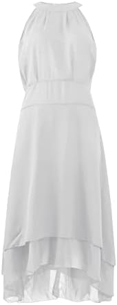 Rochii de vară zefotim pentru femei 2023 gât fără mâneci cu mâneci fără mâneci midi liber, fit plajă, rochie de tricou