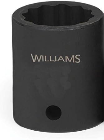 Williams 37627 1/2-inch Drive 27mm Standard Socket, 12 puncte