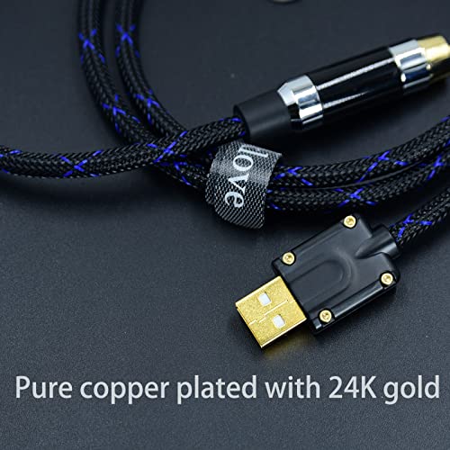 Arklove 1FT USB A la cablu coaxial masculin tip-A la Interfață audio coaxială digitală RCA fir adaptor feminin spdif pentru