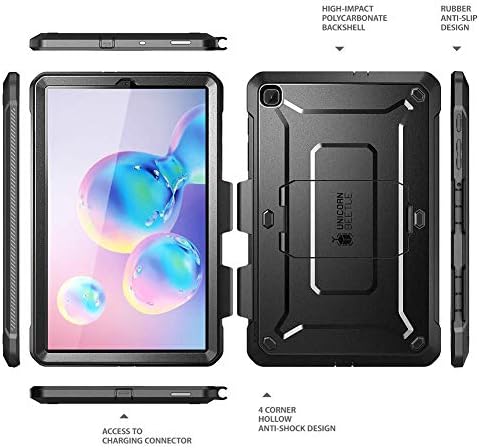 Carcasă Supcase UB Pro Series pentru Galaxy Tab S6 Lite, cu protecție de protecție a ecranului încorporat cu corp complet,