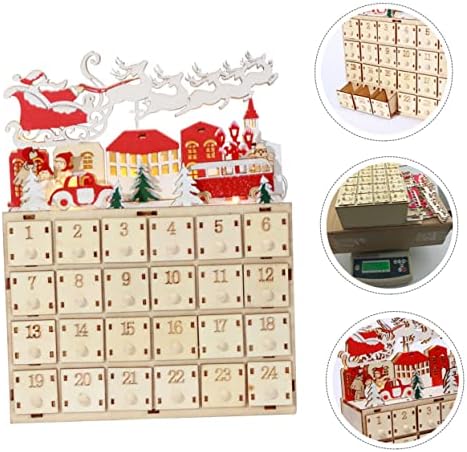 SEWACC ornamente pentru calendarul de Crăciun acasă D Comandăcor Para Mesa de Chic Calendar de acasă numărătoarea inversă de