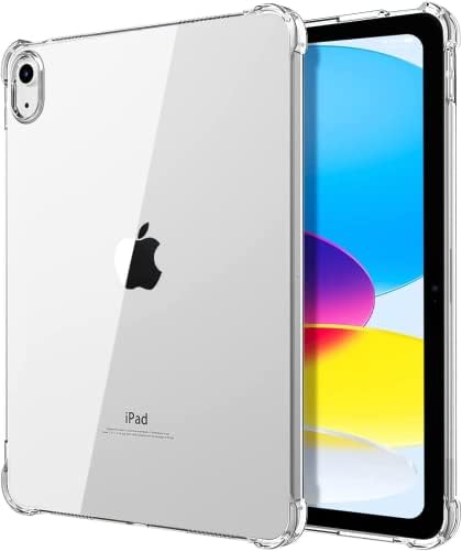Bamcoo Clear Case pentru iPad 10th Generation - iPad 10 Cazul 2022, Slim & Light Greutate TPU Protective Clear IPad Caz cu