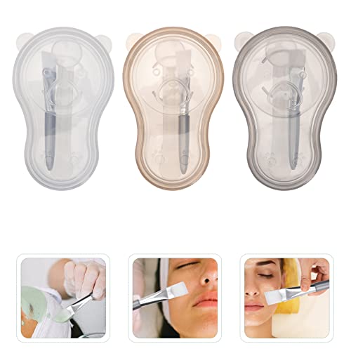 minkissy 3 seturi Trusă de machiaj instrument de acasă amestecare Facială consumabile pentru față linguri Boluri instrumente