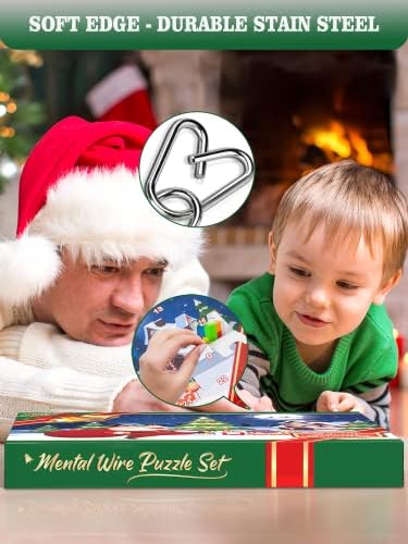 Calendar de Advent 2022 pentru copii-Cadouri de Crăciun puzzle-uri pentru creier-cutie cadou pentru decorarea calendarului