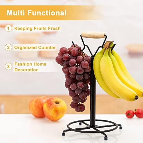 Suport pentru banane Etechmart suport pentru banane modern copac cu cuier pentru banane cu cârlig dublu deținător stabil de
