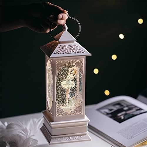 Uxzdx căderea zăpezii LED lumină de noapte cutie muzicală dans balet Rotativ ca muzică joacă lampă de birou decor dormitor