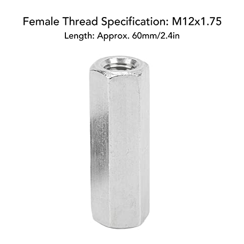 5pcs metrice Hex cuplare nuci M12 X 1.75 pas 60mm lungime 304 din oțel inoxidabil Rod piulițe de cuplare
