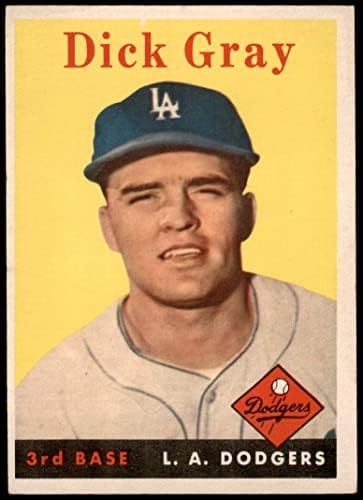1958 Topps 146 Dick Gray Los Angeles Dodgers ex Dodgers