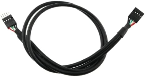 Cablu de bază SJZBIN USB Placă de bază de bază USB 2.0 9pin Masculin la Femeie Cablu de extensie 50cm