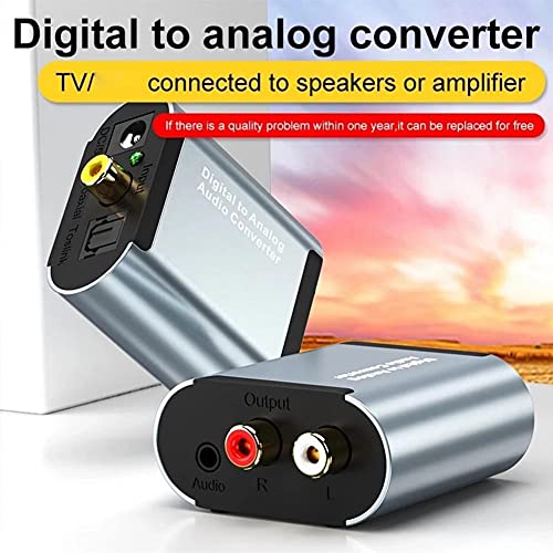 Conectori pentru RCA Audio decodor adaptor convertor amplificator Digital Toslink Coaxial la analogic pentru decorarea Audio