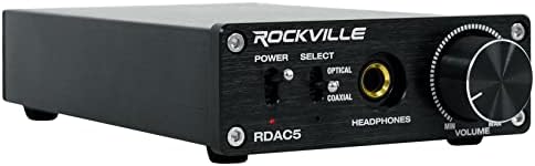 Rockville RDAC5B Dac convertor Digital în analogic USB/optic/RCA / amplificator pentru căști