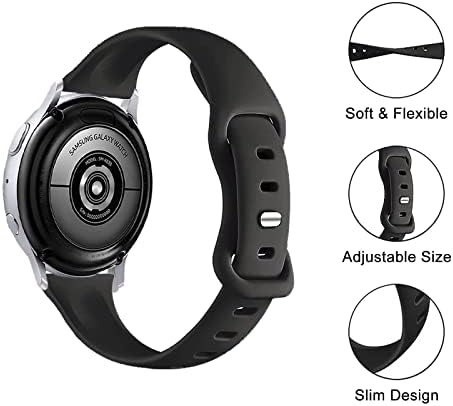 5 pachete benzi subțiri compatibile cu Samsung Active 2 Watch/ Galaxy Watch 4 40mm 44mm/ Galaxy Watch 3 41mm/ Galaxy Watch