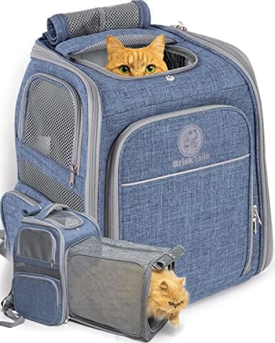 Suport extensibil pentru rucsac pentru pisici respirabil conceput pentru plimbări lungi confortabile-de la pisică la pisică