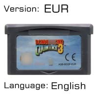 Romgame Video Game Cartridge 32 biți Console de consolă Mari și Donkeyy Kong Series Country 3 EUR