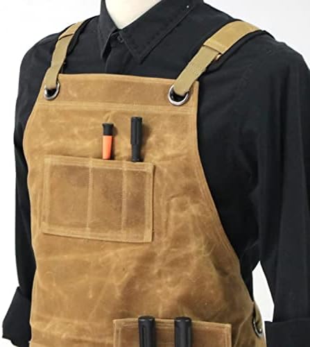 WSSBK Heavy Duty Canvas Canvas Work Bank Bag cu curea încrucișată reglabilă șorț de tâmplărie
