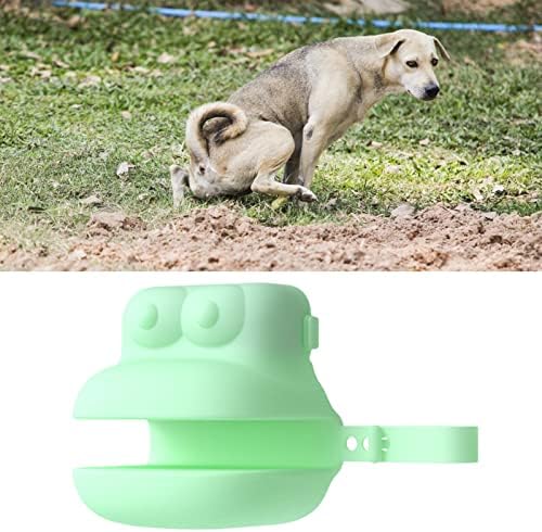 Honrane Pet deșeuri Picker moale ridicarea caca mare deschidere broasca forma Pet Dog Pooper Scooper cu sac de deșeuri compatibil