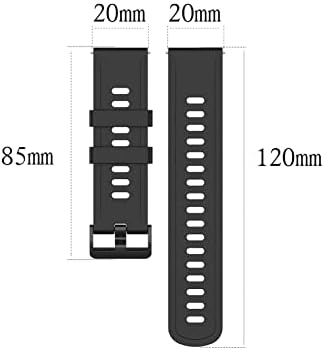 GHFHSG 22 20mm Moale Silicon Curea pentru 20mm 22mm Universal înlocuire trupa Watchband