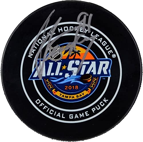 Steven Stamkos Tampa Bay Lightning autografat 2018 NHL All-Star Game Joc Oficial Puck-autografat NHL Pucks