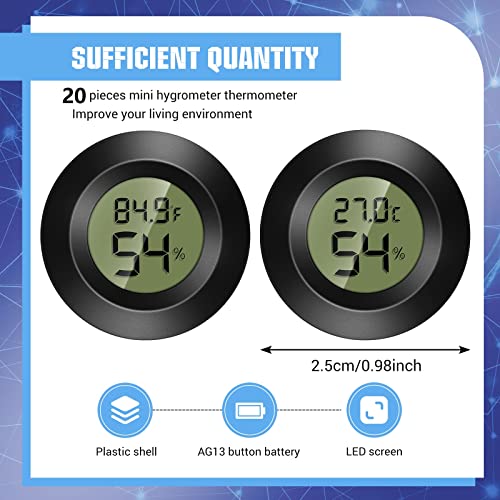 Mini higrometru termometru electronic digital contor de umiditate Monitor afișaj LCD senzor de temperatură interioară cu Fahrenheit