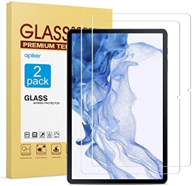 [2-Pack] apiker pentru Samsung Galaxy Tab S8 Plus / S7 FE / Galaxy Tab S7 plus 12.4 Inch Ecran Protector, sticlă călită pentru