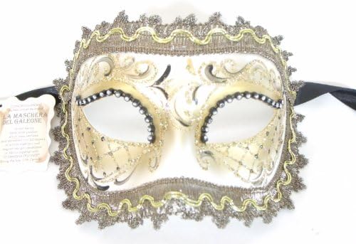 Masca mascaradă de aur Columbina Anna Venețiană