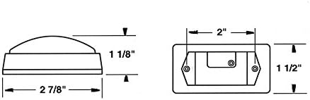 Blazer B485A marker de gardă dreptunghiulară, chihlimbar, chihlimbar