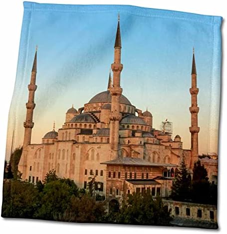 3drose Turcia, Istanbul. Moscheea Sultanului Ahmet, Sultanul Ahmet Camii, Albastru. - Prosoape