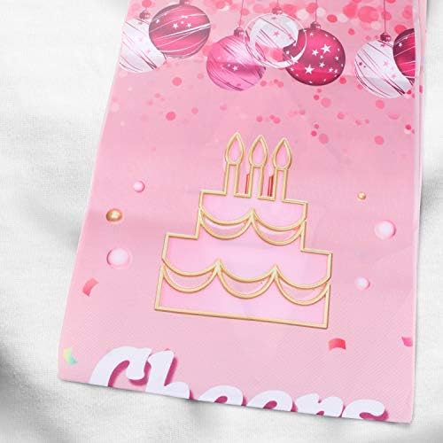 La mulți ani noroc la 20 de ani Pink Yard Sign Door Banner 20th Birthday Decorations Party Supplies