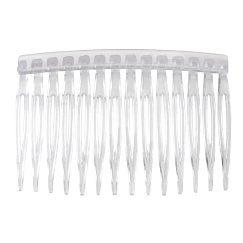 Mobestech 10pcs din plastic Combs Clipuri Clipuri de păr limpede piepteni transparente dinți de păr CLIP CLIP