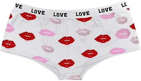 Profil scăzut confortabil subpanty pentru femei Valentines_Gifts Pantaloni scurți de pradă sexy tipărit Pantaloni Pantaje de