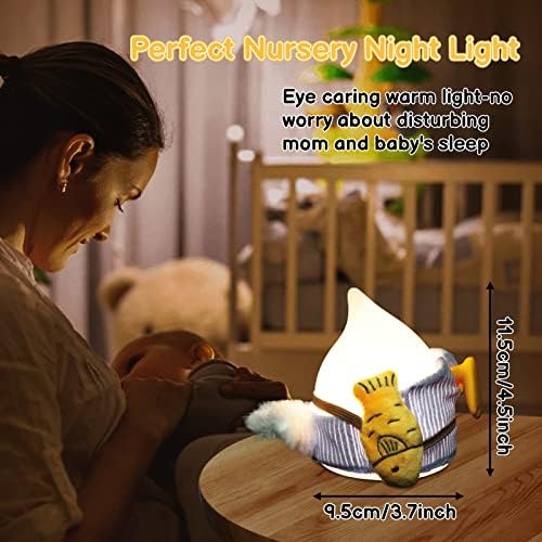 Lampă de rață Aedcbaide lumină de noapte pentru rață, lumină de rață pentru copii cu lumină de 2 culori, lampă de somn reîncărcabilă