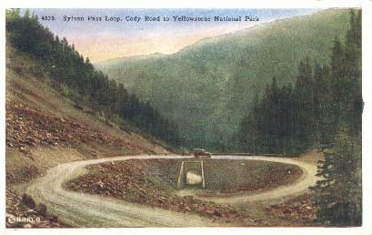 Parcul Național Yellowstone, carte poștală din Wyoming