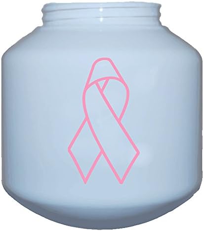 Produse polimerice 1601-NBCFWP Globuri de conștientizare a cancerului de sân cu panglică roz, alb