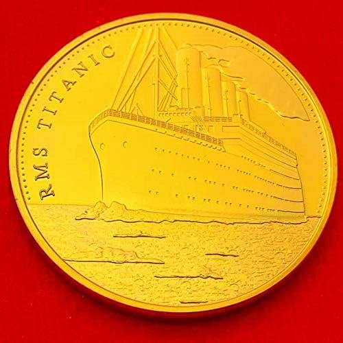Colecție de monede Comemorative Coin British Titanic Gilt Gilt Custom Fabricat Monede Gold Coin Linie Love Comemorative Coin