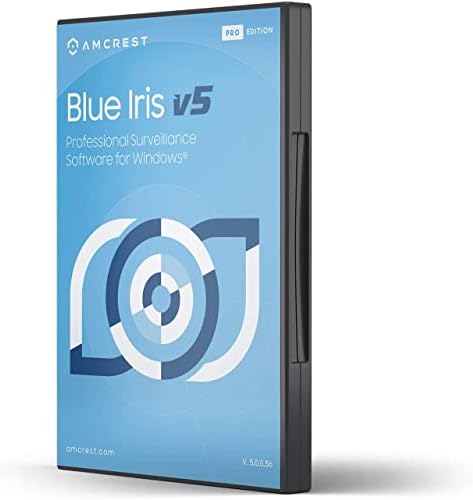 Amcrest Blue Iris Professional Version 5 - acceptă multe mărci de camere IP, inclusiv Amcrest, Zone Motion Detection, H.265