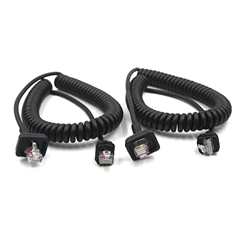 Tmoufulo RJ-45 8-pin Microphone Cable Replacement for Kenwood Mobile Radio KMC-30 KMC-32 KMC-35 TK-7100 TK-760 TK-768 TK-780G